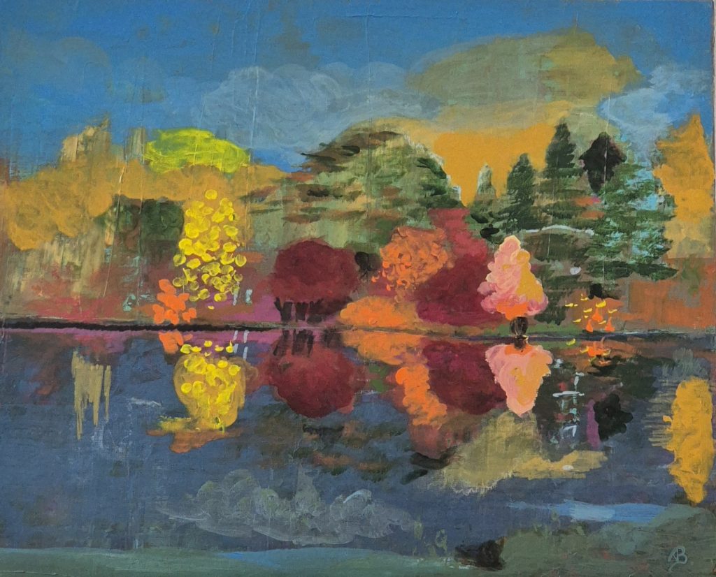 Reflets sur le lac