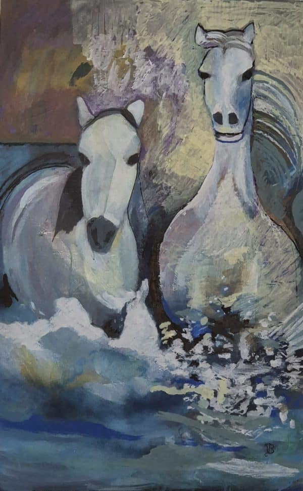 Galop sauvage sur l'écume