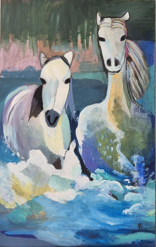 Chevaux camarguais